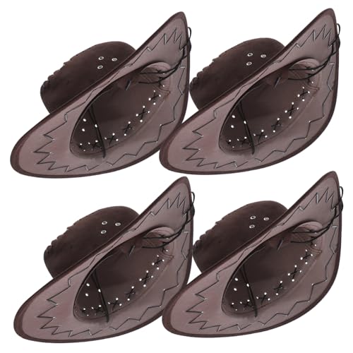 IMIKEYA 4stücke Junge Mädchen Cowboyhut Im Western-stil Verstellbar Robust Für Partys Karneval Und Cosplay Für Kleine Cowgirls Und Cowboy-fans IMIKEYA 4stücke Junge Mädchen Cowboyhut Im Western-stil Verstellbar Robust Für Partys Karneval Und Cosplay Für Kleine Cowgirls Und Cowboy-fans von IMIKEYA