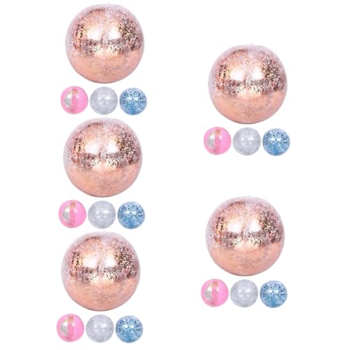 IMIKEYA 5 Sätze Strandball Mit Pailletten Glitzergelee Prallen Party Schwimmt Groß Sandspielzeug Strandspielzeug Waterball Für Den Strand Wasserball Pvc 4 Stück * 5 von IMIKEYA