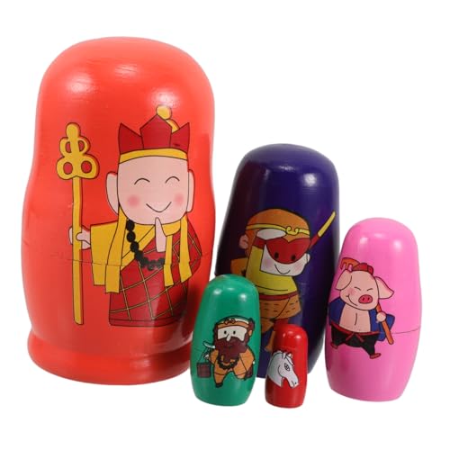 IMIKEYA 5 Stück 5 Matroschka holzspielzeug Holz Puppen stapelspielzeug Pädagogisches handgemachtes Russisches Nistpuppenspielzeug Urlaub Nistpuppen dalls hölzern IMIKEYA 5 Stück 5 Matroschka holzspielzeug Holz Puppen stapelspielzeug Pädagogisches handgemachtes Russisches Nistpuppenspielzeug Urlaub Nistpuppen dalls hölzern von IMIKEYA