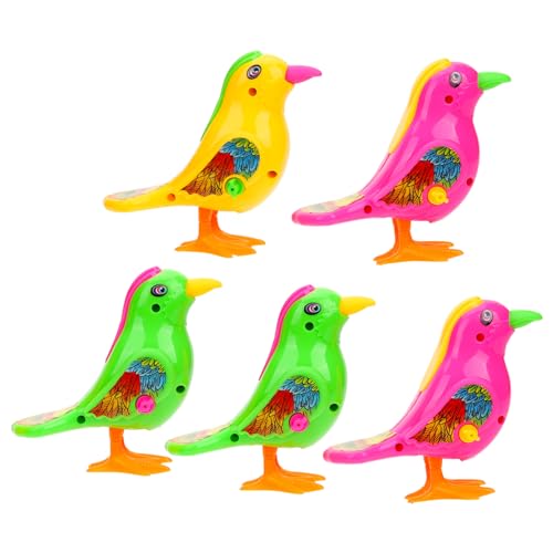 IMIKEYA 5 Stück Aufziehbares Vogelspielzeug Realistische Tierspielzeuge Mini-Tier- Aufgeben Kleine Spielsachen Aufzieh Kinderparty Gefälligkeiten Plastik von IMIKEYA