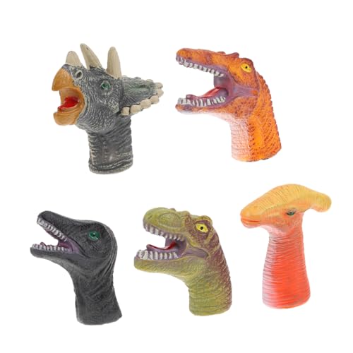 IMIKEYA 5 Stück Dinosaurier -kopfpuppe Fingerpuppe Kreative Fingerpuppen Fingerpuppenspielzeug Für Fingerpuppen Plastik IMIKEYA 5 Stück Dinosaurier -kopfpuppe Fingerpuppe Kreative Fingerpuppen Fingerpuppenspielzeug Für Fingerpuppen Plastik von IMIKEYA