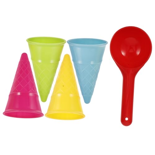 IMIKEYA 5 Stück Eisbecher Kegelschaufel Für Beach Eistüten Sand Spielzeugtasche Für Den Strand Sandschaufeln Für Den Strand Kugel Eiswaffel IMIKEYA 5 Stück Eisbecher Kegelschaufel Für Beach Eistüten Sand Spielzeugtasche Für Den Strand Sandschaufeln Für Den Strand Kugel Eiswaffel von IMIKEYA