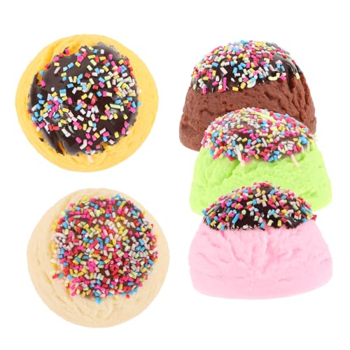 IMIKEYA 5 Stück Eiscreme Modell Lolly Eiscreme Party Form Gefälschte Eiscreme Und Wiederverwendbare Eiscreme So Tun Als Ob Kleine Mini Kugel Eiscreme Eiscreme Display von IMIKEYA