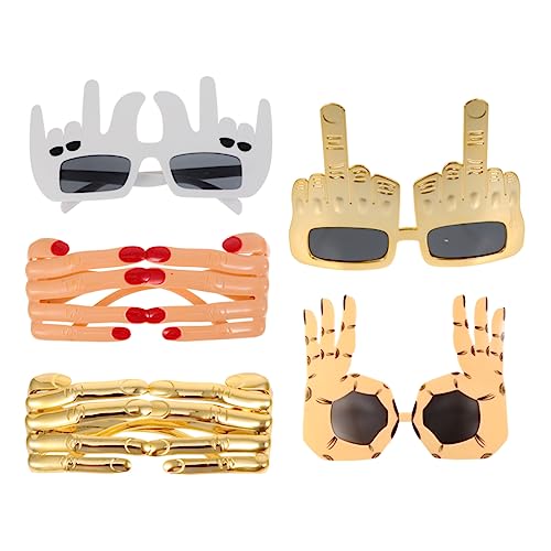 IMIKEYA 5 Stück Finger Gesten Brillen für Halloween Feiern Lustige Party Requisiten Spaßbrillen für Erwachsene für Scherze und Festlichkeiten IMIKEYA 5 Stück Finger Gesten Brillen für Halloween Feiern Lustige Party Requisiten Spaßbrillen für Erwachsene für Scherze und Festlichkeiten von IMIKEYA