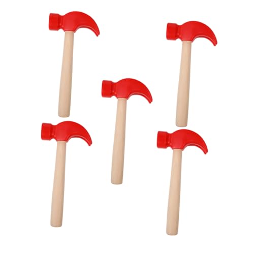 IMIKEYA 5 Stück Hammerspielzeug aus Holz Bauspielzeug für Hammer-Kartenspielzeug Junge kleine Hämmer zum Basteln Mini-Sicherheitshammer Spielzeughammer hölzern rot IMIKEYA 5 Stück Hammerspielzeug aus Holz Bauspielzeug für Hammer-Kartenspielzeug Junge kleine Hämmer zum Basteln Mini-Sicherheitshammer Spielzeughammer hölzern rot von IMIKEYA