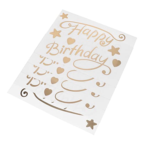 IMIKEYA 5 Stück Happy Birthday Aufkleber Happy Birthday Ballon Geburtstag Wandaufkleber Geburtstag Dekorative Aufkleber Party Aufkleber Party Aufkleber Schild Happy Birthday Aufkleber von IMIKEYA