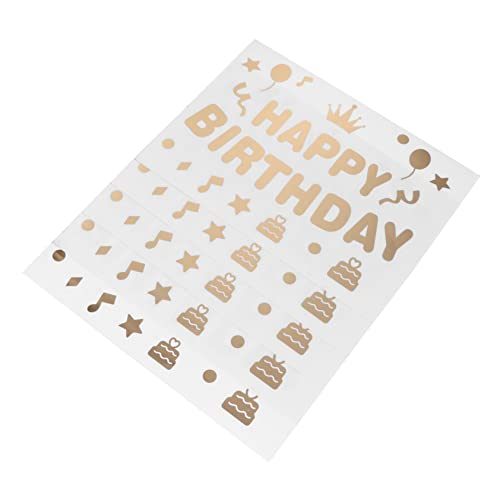 IMIKEYA 5 Stück Happy Birthday Aufkleber Happy Birthday Ballon Geburtstagskalender Aufkleber Papier Studio Aufkleber Kindergeburtstag Aufkleber Dekorative Aufkleber Geburtstagsplaner von IMIKEYA