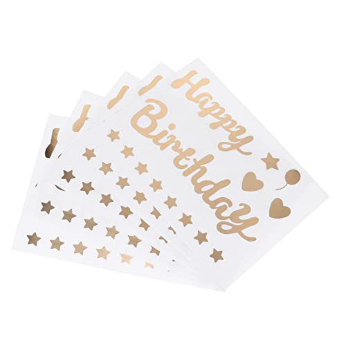 IMIKEYA 5 Stücke Geburtstag Party Decals Ballon Aufkleber Set Party Requisiten Abziehbilder Für Geburtstag Feier Wohnkultur von IMIKEYA