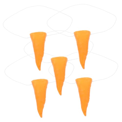 IMIKEYA 5 Stück Karottennase Cosplay -Requisiten Cosplay-Hexe-Requisite Nasenprothese Winter-Accessoire schneemann DIY zubehör Clown-Accessoire Lange Nase Schneemann Nase Vinyl Orange IMIKEYA 5 Stück Karottennase Cosplay -Requisiten Cosplay-Hexe-Requisite Nasenprothese Winter-Accessoire schneemann DIY zubehör Clown-Accessoire Lange Nase Schneemann Nase Vinyl Orange von IMIKEYA