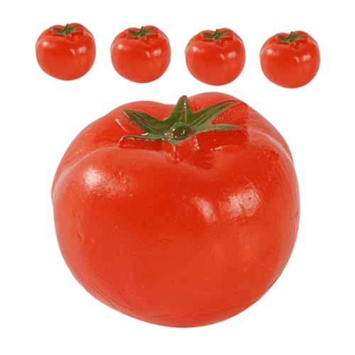 IMIKEYA 5 Stück Kirschtomatenmodell Wunder- Modelle Desktop - Layout-szenendekor Gefälschte Tomatenminiaturen Puppenhaus-minitomaten Fruchtmodell Prop Rot PVC IMIKEYA 5 Stück Kirschtomatenmodell Wunder- Modelle Desktop - Layout-szenendekor Gefälschte Tomatenminiaturen Puppenhaus-minitomaten Fruchtmodell Prop Rot PVC von IMIKEYA