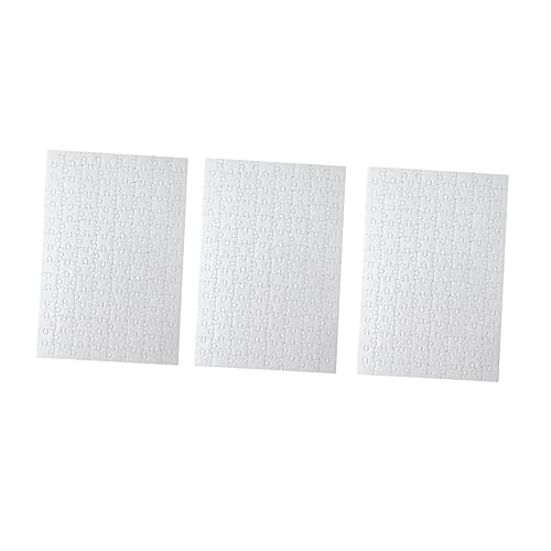 IMIKEYA 5 Stück Leere Puzzles Leere Rätsel Zeichnen Rätsel Malen Puzzle Aus Leerem Papier Weiß von IMIKEYA
