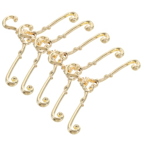 IMIKEYA 5 Stück Mini-Aufhänger Puppenbügel Miniatur-Kleiderbügel für Puppen Mini- -Requisiten Mini-Hausaufhänger Puppenkleiderbügel Eisen Golden IMIKEYA 5 Stück Mini-Aufhänger Puppenbügel Miniatur-Kleiderbügel für Puppen Mini- -Requisiten Mini-Hausaufhänger Puppenkleiderbügel Eisen Golden von IMIKEYA
