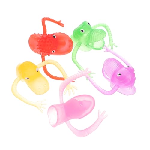 IMIKEYA 5 Stück Mini-Dinosaurier- Cartoon-fingerpuppenspielzeug Kleine Fingerpuppen Lustige Fingerpuppen Fingerpuppen Fingerspielzeug Für PVC-Kunststoff von IMIKEYA