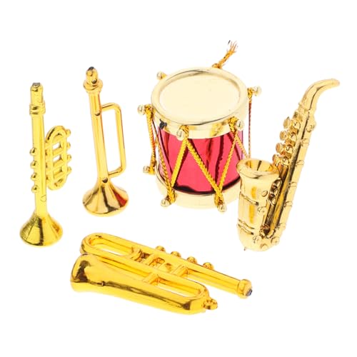 IMIKEYA 5 Stück Miniatur-Musikinstrumente mini Instrumente musikspielzeug Mini-Trompete Mini-Instrumente Miniatur-Musical Anfängerflöte von Puppendekorationen Plastik Golden IMIKEYA 5 Stück Miniatur-Musikinstrumente mini Instrumente musikspielzeug Mini-Trompete Mini-Instrumente Miniatur-Musical Anfängerflöte von Puppendekorationen Plastik Golden von IMIKEYA