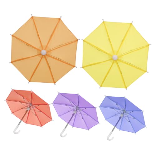 IMIKEYA 5 Stück Miniatur-Regenschirme Dekor Maßstab 1:6 Puppenschirm Mini-Regenschirm Spielzeug 27 9 cm Bunter Regenschirm Dekoration Für Partyzubehör Fotografie-Requisiten von IMIKEYA