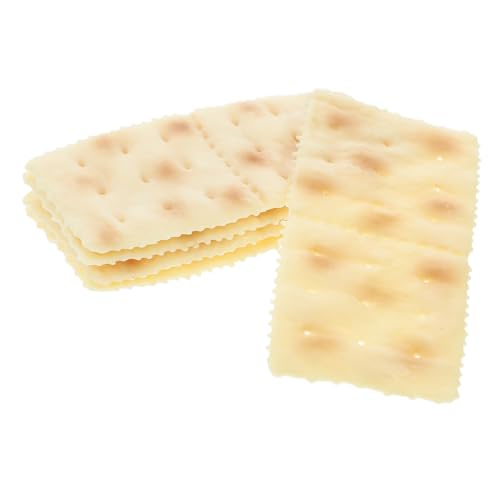 IMIKEYA 5 Stück Nachgemachte Soda-Cracker Deko Lebensmittel-Requisiten-Dessert- Künstlicher Käse Kekse Falsches Gebäck Gefälschtes Ausstellungsmodell Prop Essen PVC Beige IMIKEYA 5 Stück Nachgemachte Soda-Cracker Deko Lebensmittel-Requisiten-Dessert- Künstlicher Käse Kekse Falsches Gebäck Gefälschtes Ausstellungsmodell Prop Essen PVC Beige von IMIKEYA