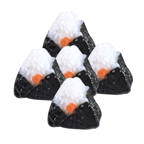 IMIKEYA 5 Stück Nachgemachte Sushi-reisbällchen Mini-Snack-Ornament Mini Japanisches Essen Foto Requisite Miniatur-Snack Mini-szenen-Layout-Requisite PVC Black IMIKEYA 5 Stück Nachgemachte Sushi-reisbällchen Mini-Snack-Ornament Mini Japanisches Essen Foto Requisite Miniatur-Snack Mini-szenen-Layout-Requisite PVC Black von IMIKEYA