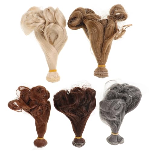IMIKEYA 5 Stück Perücke Haarreihe Perücken Für Puppen Haare Für Puppen Bjd-Puppen Männlich Puppenhaartressen Puppenhaare Basteln Lockiges Puppenhaar Bjd Perücke Hochtemperaturdraht IMIKEYA 5 Stück Perücke Haarreihe Perücken Für Puppen Haare Für Puppen Bjd-Puppen Männlich Puppenhaartressen Puppenhaare Basteln Lockiges Puppenhaar Bjd Perücke Hochtemperaturdraht von IMIKEYA