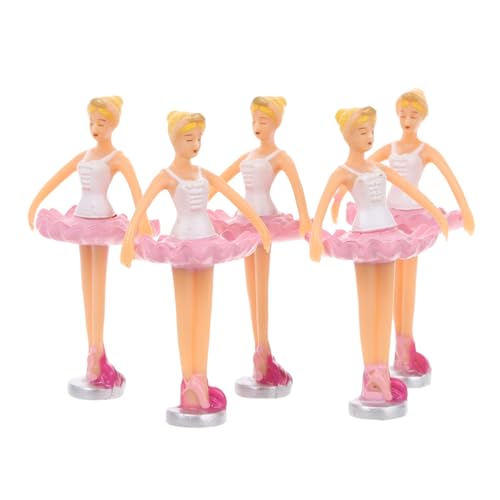 IMIKEYA 5 Stück Prinzessin Puppe Figur Puppendekorationen Tanzende Mädchenpuppe Balletttänzerin Puppe Tänzerpuppe Puppenfigur Ballettpuppe Puppenornament Puppenprinzessin Plastik von IMIKEYA