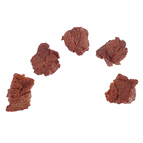 IMIKEYA 5 Stück Rindfleischmodell Kunstfleischmodell Kunstlebensmittel Realistisches Rollenspiel Essen Steak Küchenfleischmodell Lebensmittelmodell Künstliches Fleisch Zur Anzeige von IMIKEYA