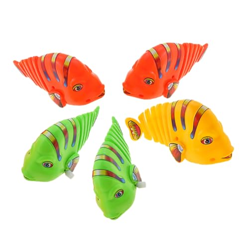 IMIKEYA Wasserspielzeug-Set Badespielzeug 5-teilig Plastikfisch-Spielzeug Jungen- Und Mädchenspielzeug Uhrwerk Schwingender Cartoon-Fisch Zufällige Farbe IMIKEYA Wasserspielzeug-Set Badespielzeug 5-teilig Plastikfisch-Spielzeug Jungen- Und Mädchenspielzeug Uhrwerk Schwingender Cartoon-Fisch Zufällige Farbe von IMIKEYA