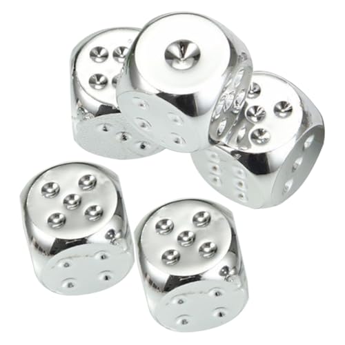 IMIKEYA 5 Stück Silberwürfel Kinderspielzeug Punktwürfel mit runden Ecken Würfel Würfel mit der Nummer 6 Würfeldekor Tragbare Metall -Würfe Lernwürfel Taschenstoffe Lernen IMIKEYA 5 Stück Silberwürfel Kinderspielzeug Punktwürfel mit runden Ecken Würfel Würfel mit der Nummer 6 Würfeldekor Tragbare Metall -Würfe Lernwürfel Taschenstoffe Lernen von IMIKEYA