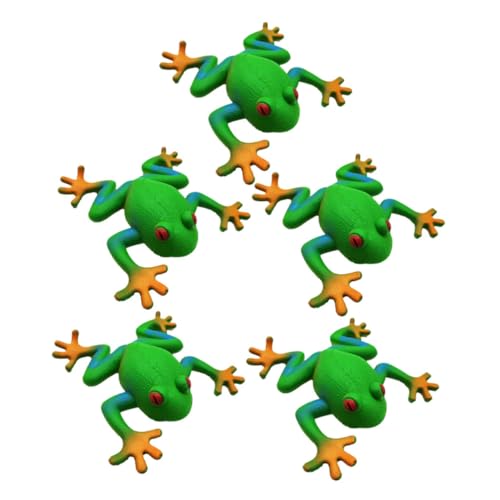 IMIKEYA 5 Stück Stressball Kleine Frösche Frosch Zappelspielzeug Kinderspielzeug Für Den Unterricht Kleines Party Gefälligkeiten Weiches Gummi Green IMIKEYA 5 Stück Stressball Kleine Frösche Frosch Zappelspielzeug Kinderspielzeug Für Den Unterricht Kleines Party Gefälligkeiten Weiches Gummi Green von IMIKEYA