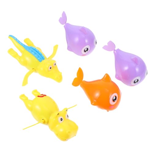 IMIKEYA 5 Stück Teiliges Badewannenspielzeug mit Aufziehfunktion Lustige Schwimmtiere für Kleinkinder Sicher und Batteriefrei für Fröhlichen Badespaß für Kleinkinder IMIKEYA 5 Stück Teiliges Badewannenspielzeug mit Aufziehfunktion Lustige Schwimmtiere für Kleinkinder Sicher und Batteriefrei für Fröhlichen Badespaß für Kleinkinder von IMIKEYA