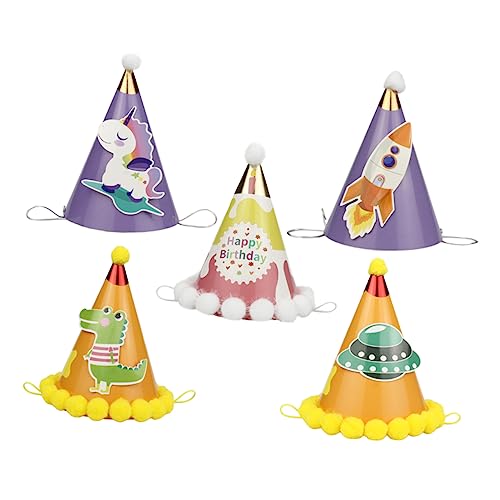 IMIKEYA 5 Stück Teiliges Geburtstagsmützen mit Lustigem Ball Design Sichere und Leichte Papierhüte für Geburtstagsfeiern und Kostümpartys Niedliche Partyhüte für Unvergessliche IMIKEYA 5 Stück Teiliges Geburtstagsmützen mit Lustigem Ball Design Sichere und Leichte Papierhüte für Geburtstagsfeiern und Kostümpartys Niedliche Partyhüte für Unvergessliche von IMIKEYA