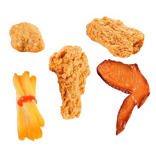 IMIKEYA 5 Stück Teiliges Imitierte Snacks Modelle Realistische Frittierte Lebensmittel Dekorationen für Fotografie und Heimdekoration Verschleißfest und Wiederverwendbar IMIKEYA 5 Stück Teiliges Imitierte Snacks Modelle Realistische Frittierte Lebensmittel Dekorationen für Fotografie und Heimdekoration Verschleißfest und Wiederverwendbar von IMIKEYA