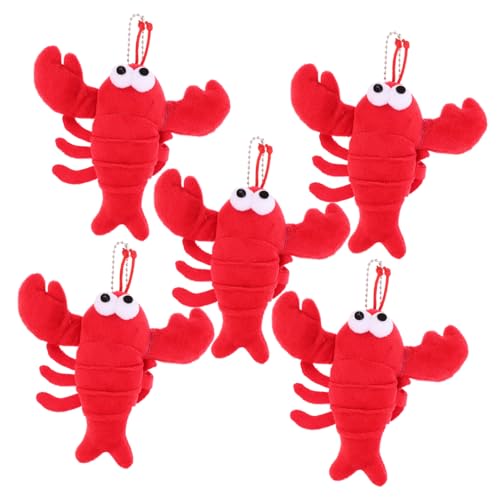 IMIKEYA 5stücke Teiliges Plüsch Krabben Schlüsselanhänger Niedliche Taschenanhänger Für Handtaschen Und Rucksäcke Als Spielzeug Für Dekoration Ihrer Handtasche von IMIKEYA