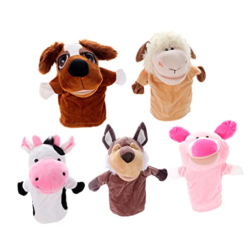 IMIKEYA 5 Stück Teiliges Tier Handpuppen mit Offenem Mund Interaktives Storytelling für Erwachsene für Rollenspiele und Kreative Erzählungen von IMIKEYA