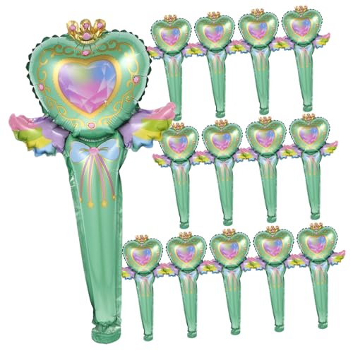 IMIKEYA 50 Stück Aufblasbarer Feenstab LED Glücklich Ballonstäbchen Ballondekorationen multi Party Gefälligkeiten kreative Folienballons Ballonstütze Aluminiumfolie Green IMIKEYA 50 Stück Aufblasbarer Feenstab LED Glücklich Ballonstäbchen Ballondekorationen multi Party Gefälligkeiten kreative Folienballons Ballonstütze Aluminiumfolie Green von IMIKEYA
