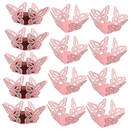 IMIKEYA 50 Stück Boxen Trüffel-wrapper Behälter Für Partygeschenke Organza Schokoladenverpackung Selber Machen Hochzeits Süßigkeiten Plätzchen Staubig Klein Pop Braut Schmelzen Ort Papier von IMIKEYA