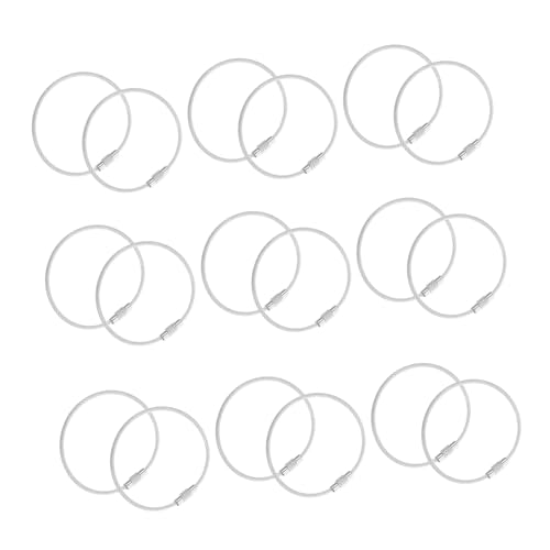 IMIKEYA 50 Stück Draht Schlüsselring Schlüsselanhänger Gepäckanhänger Schlaufen Drahtkabel Für Anhänger Schlüsselanhänger Drahtverbinder Ummanteltes Kabel Für Gepäck Drahtschlaufen IMIKEYA 50 Stück Draht Schlüsselring Schlüsselanhänger Gepäckanhänger Schlaufen Drahtkabel Für Anhänger Schlüsselanhänger Drahtverbinder Ummanteltes Kabel Für Gepäck Drahtschlaufen von IMIKEYA