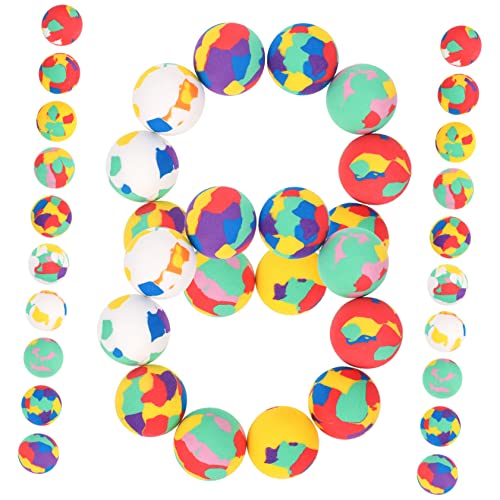 IMIKEYA 50 Stück Eva Hüpfbälle für Sichere Balls für Drinnen und Draußen Leicht Elastisch Konzentration für Spielplätze und Garten von IMIKEYA