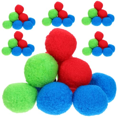 IMIKEYA 50 Stück Farbenfrohe Spielzeugwollbälle Outdoor-Wasserspielzeug nachfüllbare Wasserballons Badespielzeug Strandspielzeug für Poolspiele Polypropylengarn Zufällige Farbe von IMIKEYA