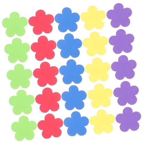 IMIKEYA 50 Stück Farbenfrohe kleine Blumenaufkleber Aufkleber Blumen Kinderbelohnungs-Blumenaufkleber süße bauschige Aufkleber Foamm -Aufkleber Aufkleber Schwamm von IMIKEYA
