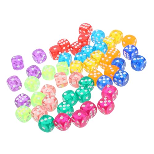 IMIKEYA 50 Stück Farbige Würfel Partyspielwürfel Unterhaltungswürfel mehrseitige Würfel Spielzeugwürfel Standard -Game Dices Bulk Partywürfel Brettspiele Würfel Spiel Würfel Acryl IMIKEYA 50 Stück Farbige Würfel Partyspielwürfel Unterhaltungswürfel mehrseitige Würfel Spielzeugwürfel Standard -Game Dices Bulk Partywürfel Brettspiele Würfel Spiel Würfel Acryl von IMIKEYA