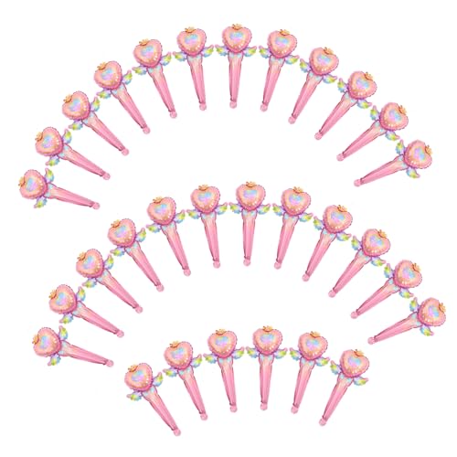 IMIKEYA 50 Stück Feenstabballon Partyzubehör feenhafte Luftballons Ballonstäbchen Dekorationen Ballondekoration Partyballons als Gastgeschenke Aluminiumfolie Rosa von IMIKEYA