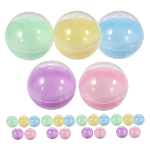 IMIKEYA 50 Stück Macaron Preisbälle Kaugummiautomaten Kapseln Spielzeugkapseln Plastik Bälle Leere Plastikkapseln Süßigkeitenbehälter Ball Verkaufsautomaten Bälle von IMIKEYA