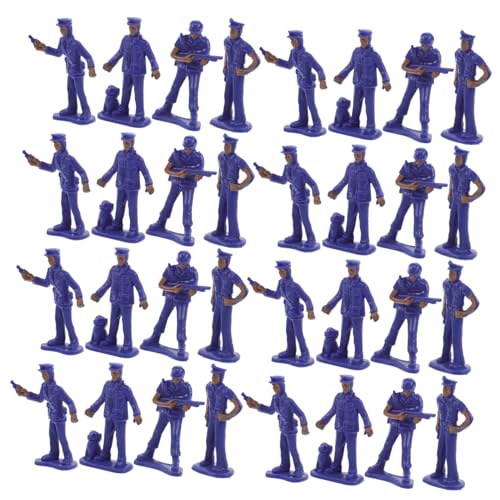 IMIKEYA 50 Stück Polizeimodell Desktop Mini Dekorationen Landschafts Requisiten Zubehör Figur Tisch Mikro Miniatur Ornamente Charakter Gartenschmuck Mini Statue Kleiner von IMIKEYA