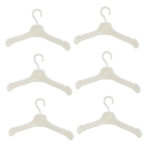IMIKEYA 50 Stück Puppenkleiderbügel Kleiderbügel für Puppenoutfits für Puppenhaus Zubehör Leicht und Tragbar Sicher und Praktisch von IMIKEYA