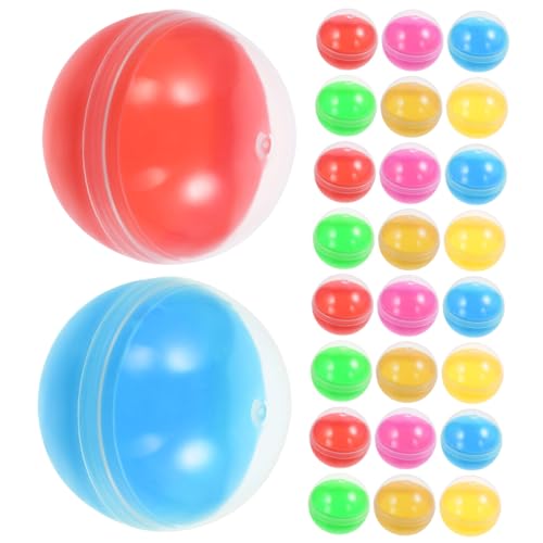 IMIKEYA 50 Stück -Schale storage boxes aufbwahrungs-box toy befüllbare runde Kapseln -Automatenkapseln multifunktionaler leerer Ball Kapseln für Verkaufsautomaten Plastik von IMIKEYA