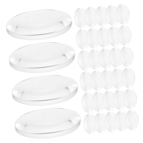 IMIKEYA 50 Stück Teiliges Optisches Linsen kit Transparent Doppelseitig Gewölbt für DIY projekte und Physikunterricht Vielseitige Experimentierwerkzeuge für Lernzwecke von IMIKEYA