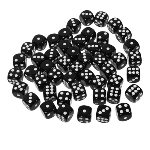 IMIKEYA 50 Stück Würfel -brettspielzubehör Würfeln Mehrseitige Würfel Partygeschenk Requisitenwürfel Partyzubehör Partyspielwürfel Partywürfel Würfel Für Spiel Black Acryl IMIKEYA 50 Stück Würfel -brettspielzubehör Würfeln Mehrseitige Würfel Partygeschenk Requisitenwürfel Partyzubehör Partyspielwürfel Partywürfel Würfel Für Spiel Black Acryl von IMIKEYA