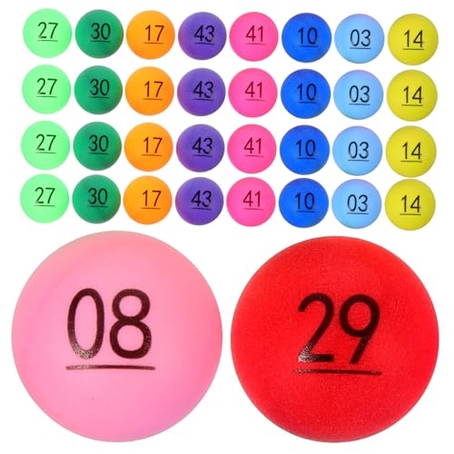IMIKEYA 50 Stück Zahlenball plastikball kunststoffball kunststoffkugeln plastikkugeln Bälle für die Heimparty Partybälle Pongbälle tischtennisball Verlosung von Bällen Gewinnspielkugeln pp IMIKEYA 50 Stück Zahlenball plastikball kunststoffball kunststoffkugeln plastikkugeln Bälle für die Heimparty Partybälle Pongbälle tischtennisball Verlosung von Bällen Gewinnspielkugeln pp von IMIKEYA