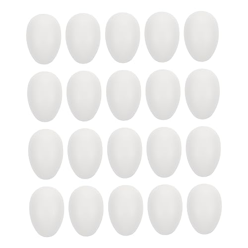IMIKEYA 50 Stück nachgeahmte Eier Fälschung Eier basteln Gefälschte Eierhälften Mini lackierbar plastikeier für ostern easter eggs Eier hängende Anhänger Plastikeier selber machen Weiß IMIKEYA 50 Stück nachgeahmte Eier Fälschung Eier basteln Gefälschte Eierhälften Mini lackierbar plastikeier für ostern easter eggs Eier hängende Anhänger Plastikeier selber machen Weiß von IMIKEYA