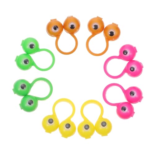 IMIKEYA 50Stücke Große Augen Fingerpuppen Augenringe Finger Spielzeuge Für Lustige Fingerpuppen Basteln Zufälliger Stil Für Kindergeburtstage Und Partys von IMIKEYA