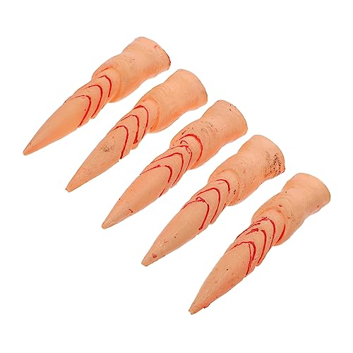 IMIKEYA 5Stücke Teiliges Von Gefälschten Fingernägeln Für Halloween Gruselige Zombie Fingerabdeckungen Für Kostümpartys Karnevale Und Cosplay Verkleidungen Natürlichem Farbton von IMIKEYA
